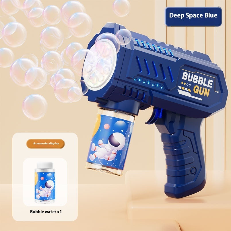 Fully Automatic Bubble Machine Porous Gatling Children's Toys