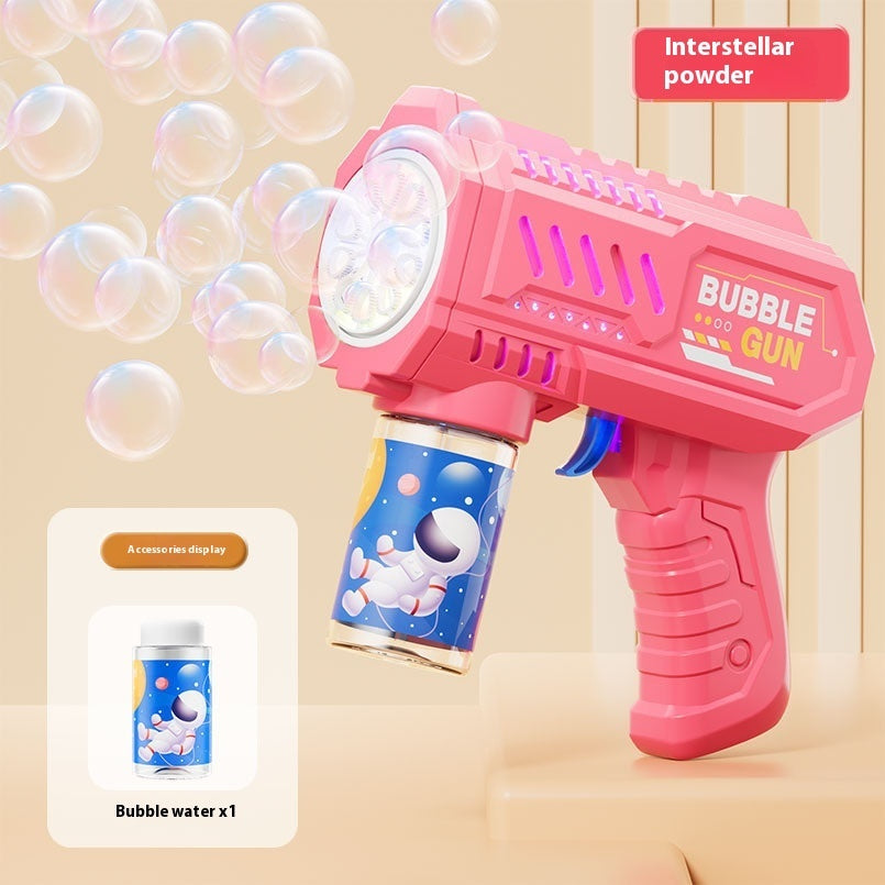 Fully Automatic Bubble Machine Porous Gatling Children's Toys