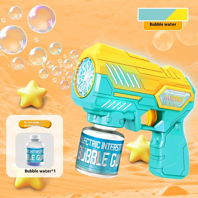 Automatic Toy StarCraft Handheld 10-hole Bubble Gun