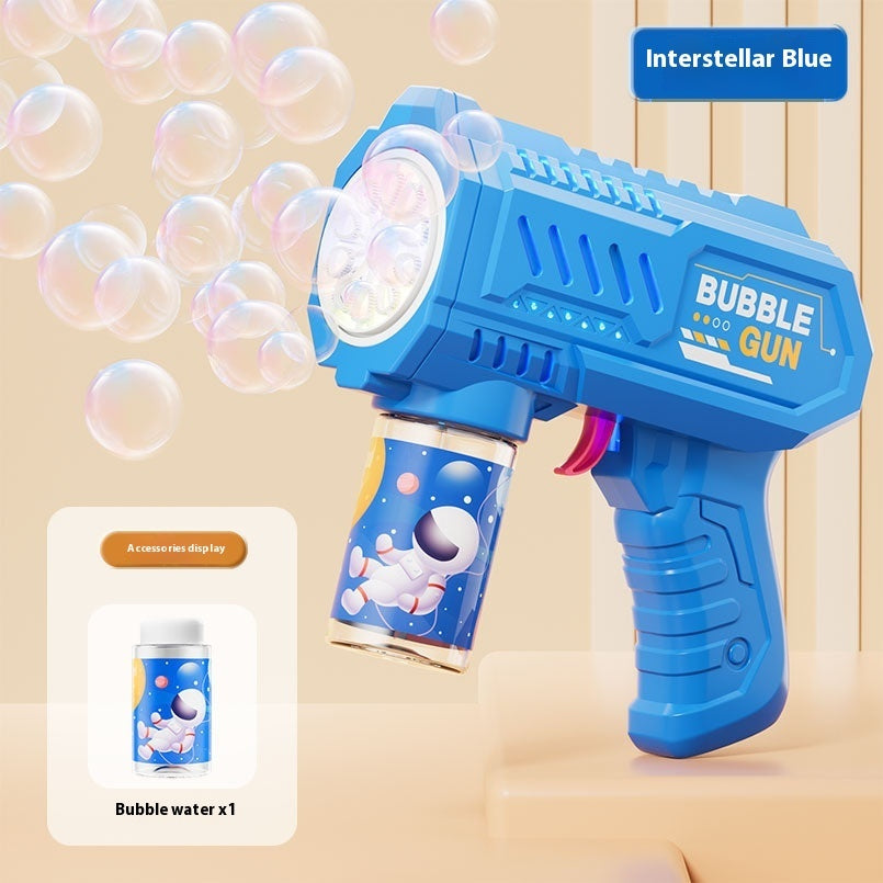 Fully Automatic Bubble Machine Porous Gatling Children's Toys